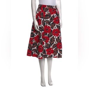 Kate Spade New York Floral Print Knee-Length Skirt, Size: US 6